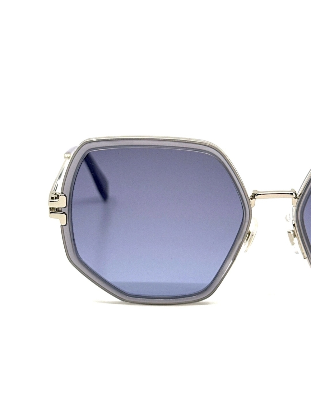Marc Jacobs Silver Metal Frame Sunglasses with Dark Gray Lenses - Picture 4 of 12